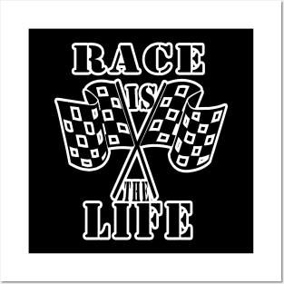 race is life Posters and Art